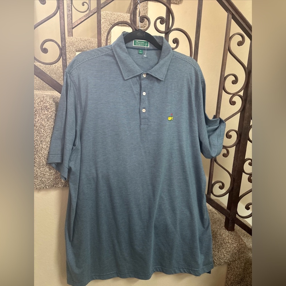 NWOT MASTERS by Peter Millar Men's Golf Shirt - Augusta Clubhouse XL